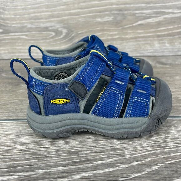 Keen Newport H2 Waterproof Blue Depths Gargoyle Toddler Boy Sz 4 Hiking Sandals - Picture 1 of 10